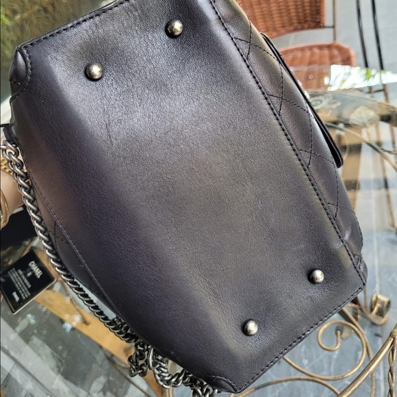 ❌SOLD❌SUPER CUTE!Chanel Bag Black Backpack Quilted Calfskin/Can use as a HandBag - Picture 7 of 16
